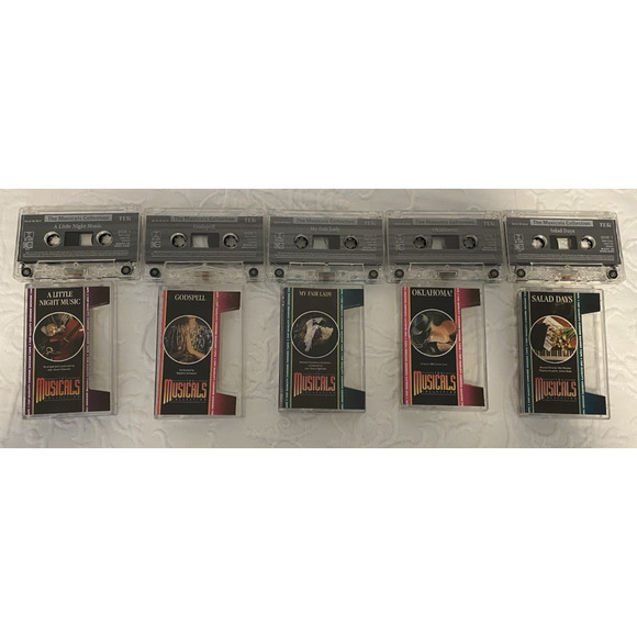 VTG Lot of 5 The Musicals Collection -Cassette Tape -Musical Theater Show Music - Picture 1 of 8